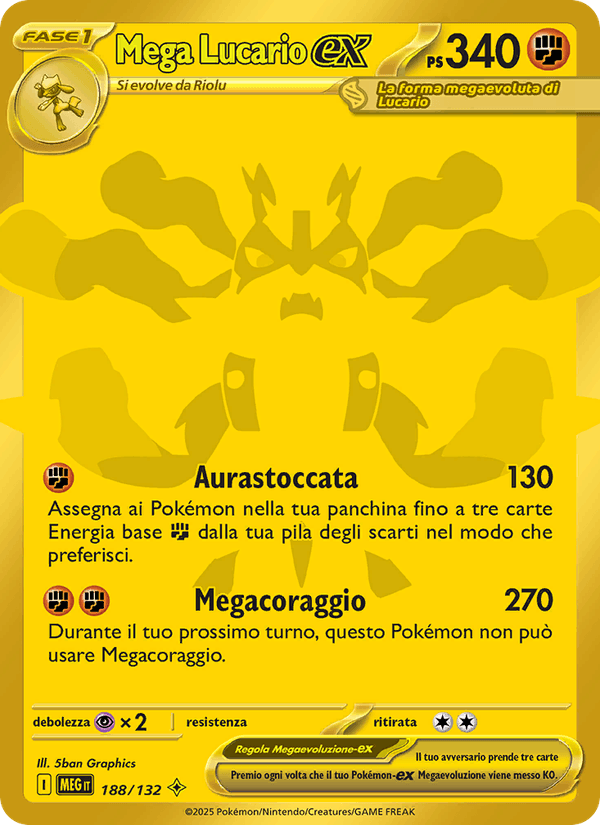 Mega Lucario ex Gold 188/132